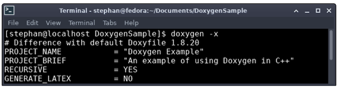 在 Linux 上用 Doxygen 生成源代码文档