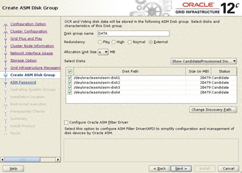 Oracle 12c Release 2 RAC 安装 Oracle Linux 7