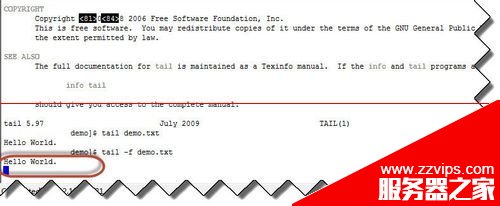 linux 系统怎么用命令行动态显示文件内容？
