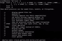 在Linux上如何使用fuser工具来查询文件的用户