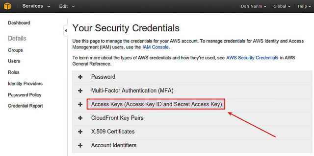 在Linux系统中创建新的亚马逊AWS访问密钥的方法