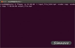 在ubuntu下使用ffmpeg并通过一段命令分割视频