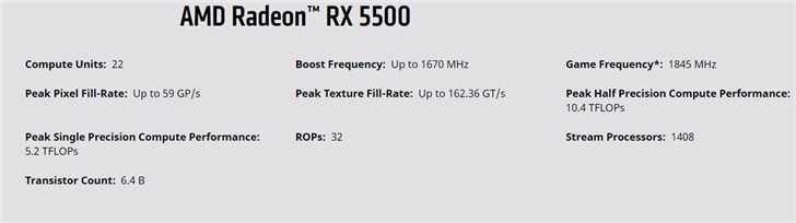 AMD RX 5500显卡双12上市，将替代RX 590系列