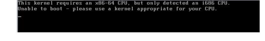 linux系统安装出错提示this kernel requires an x86怎么办？