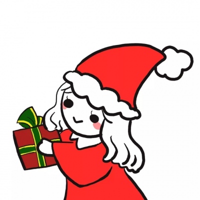 2019圣诞小红帽情侣头像 戴小红帽可爱圣诞节头像大全