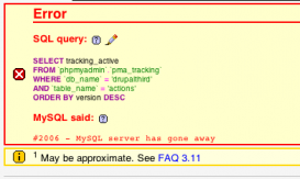 MySQL导入sql脚本错误：2006 解决方法
