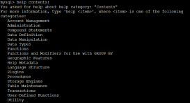 将MySQL help contents的内容有层次的输出方法推荐