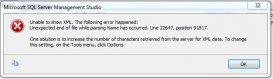 SQL Server2005打开数据表中的XML内容时报错的解决办法