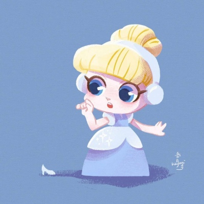 可爱迪士尼公主卡通手绘头像​​​​ 不要再去拥抱那个让你难过的人