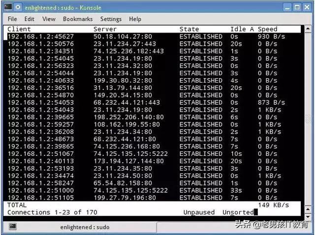 Linux服务器上监控网络带宽工具大全