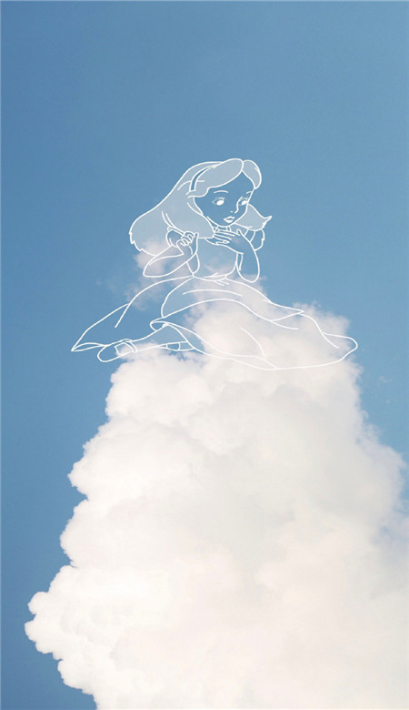 迪士尼公主天空自拍女生壁纸素材 并不是所有黑暗的地方都需要光明