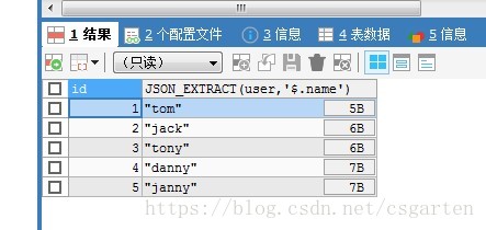 mysql查询字段类型为json时的两种查询方式