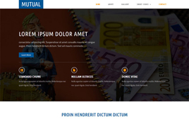 HTML外国银行业务网站源码