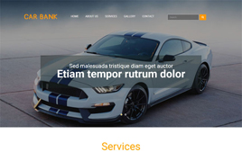 HTML汽车银行按揭贷款网站源码
