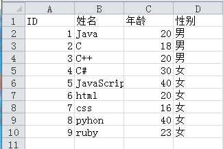 Java对Excel表格的上传和下载处理方法