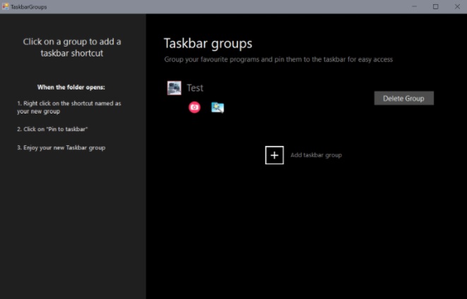 TaskbarGroups：可对 Windows 10 任务栏快捷方式分组的小工具，开源免费
