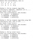Python使用三种方法实现PCA算法