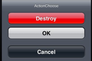 iOS中的表单按钮选项UIActionSheet常用方法整理