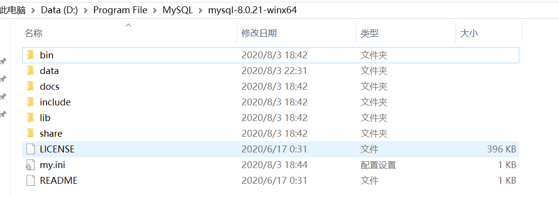 mysql8.0.21下载安装详细教程