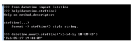 python中datetime模块中strftime/strptime函数的使用