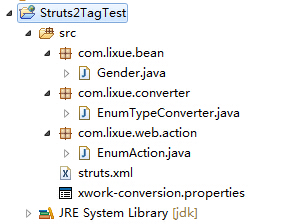 Struts2单选按钮详解及枚举类型的转换代码示例