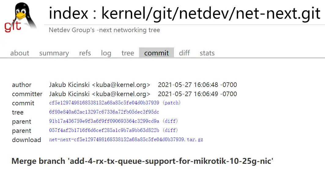 Linux 5.14 或将加强对 MikroTik 10G/25G 网卡的支持
