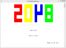 2048小游戏C语言实现代码