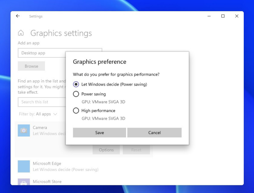 Windows11 新增 WDDM 3.0 显示驱动模型：支持 WSL GUI专用 GPU 显卡绑定特定应用程序