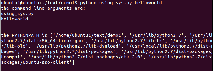 详解Python sys.argv使用方法