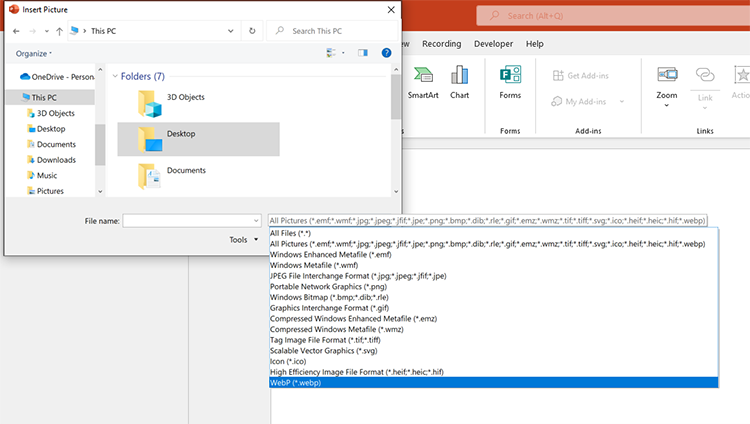 微软 Office Build 14326.20004 更新：支持 WebP 图像格式