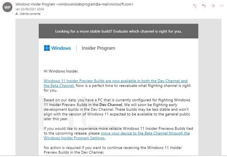 微软发信称新的开发渠道的Windows 11构建版本将开始不稳定