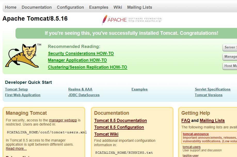 Centos7.3下Tomcat8的安装配置教程
