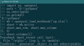 python 利用openpyxl读取Excel表格中指定的行或列教程