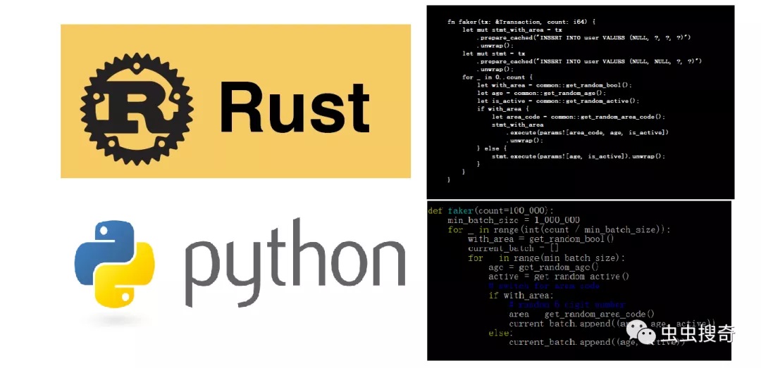 在SQLite中插入10亿条Python VS Rust