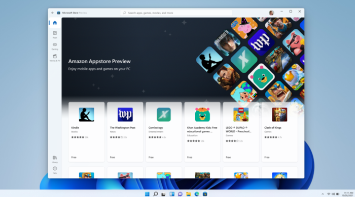 Windows 11终于兼容安卓App！微软推送安卓子系统
