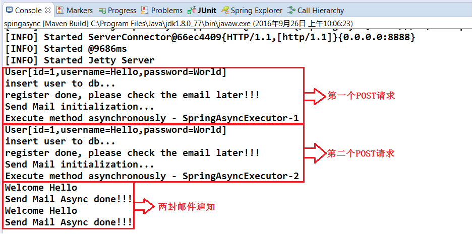 使用Spring开启@Async异步方式(javaconfig配置)