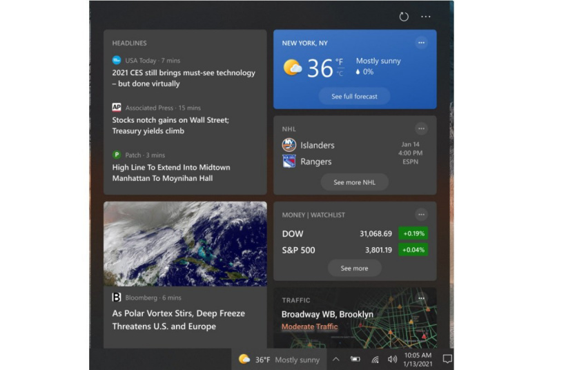微软 Windows 11 天气小组件将重新出现在任务栏中：实时显示动态天气