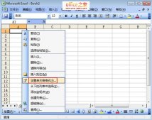 Excel2003中制作带有立体感的单元格且可自定义边框和颜色