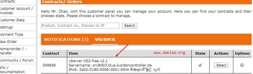 EUserv 德国永久免费VPS申请与简单使用教程（仅有IPv6网络）