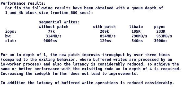 Linux 5.20将支持XFS的异步缓冲写入和IO_uring以获得性能提升
