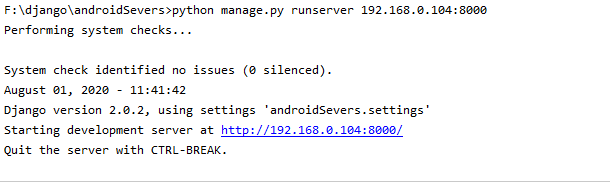 如何使用Django(python)实现android的服务器端