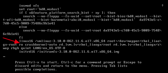 CentOS7如何重置root密码的方法