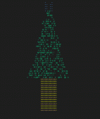 C语言实现一个闪烁的圣诞树