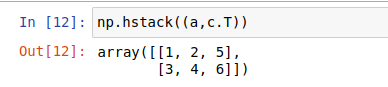 关于numpy两个array叠加操作详解