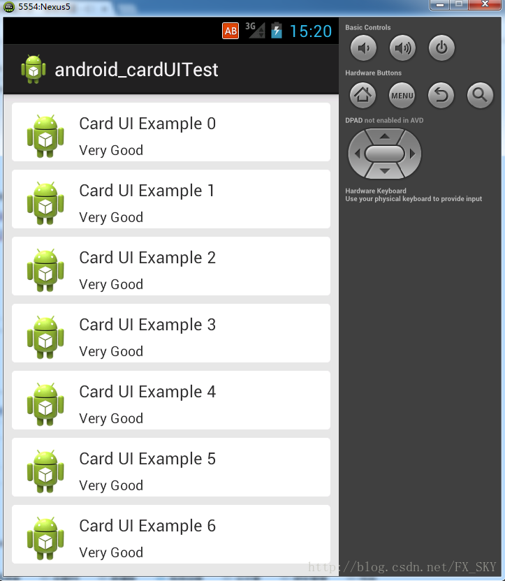 Android实现简单卡片布局