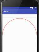 Android自定义带圆点的半圆形进度条