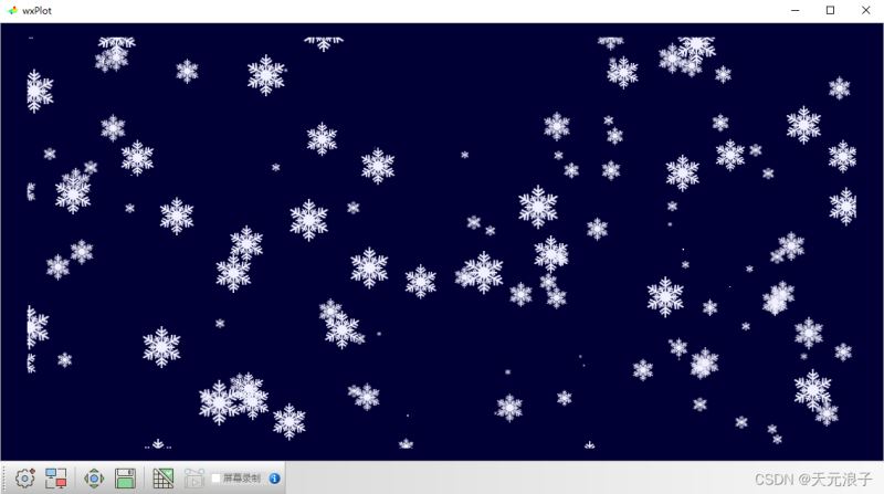 通过Python OpenGL的point sprite技术绘制雪花