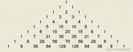 C语言打印杨辉三角形的示例代码