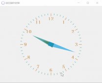 Python中利用pyqt5制作指针钟表显示实时时间(指针时钟)