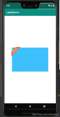 Android实现左上角（其他边角）倾斜的标签（环绕效果）效果